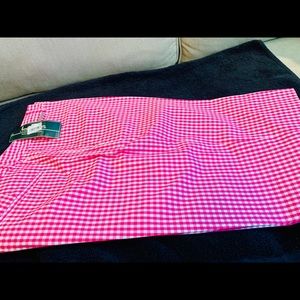 Ladies Ralph Lauren walking short pink/white sz 10